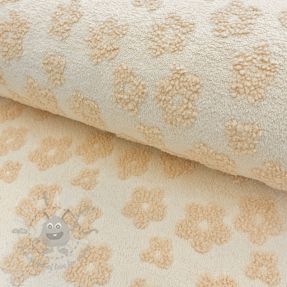 Frotte Knitted flowers ecru