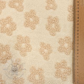 Frotte Knitted flowers ecru