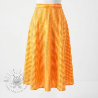 Bawełniana tkanina YARN DYED NEON BIG Checks orange