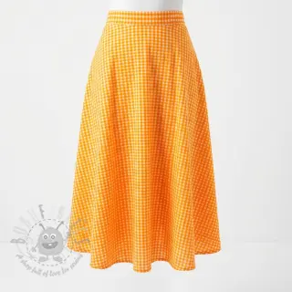 Bawełniana tkanina YARN DYED NEON BIG Checks orange