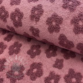 Frotte Knitted flowers old pink