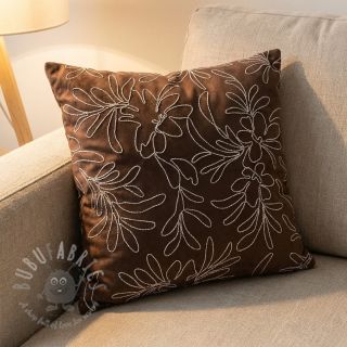 Zamsz stretch Tape flower dark brown