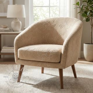 Zamsz stretch Tape flower beige