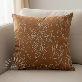 Zamsz stretch Tape flower cinnamon