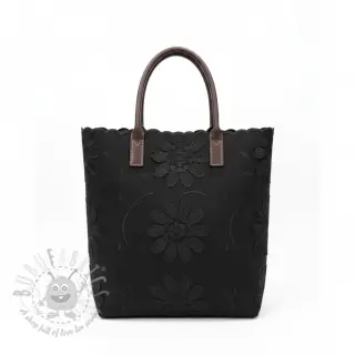 Bawełniana tkanina EMBROIDERY Bellagio black