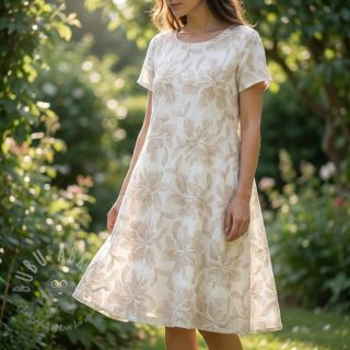 Bawełniana tkanina VOILE EMBROIDERY Kim off white