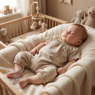 Bawełniana tkanina EMBROIDERY Sea ornaments natural