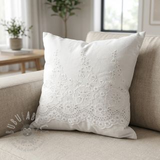 Bawełniana tkanina EMBROIDERY Leon border