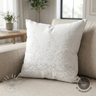 Bawełniana tkanina EMBROIDERY Leon border