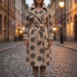 Frotte Knitted flowers sand