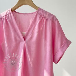 Tkanina z bawełny i wiskozy light pink
