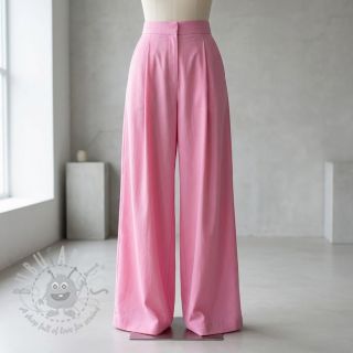 Tkanina z bawełny i wiskozy light pink