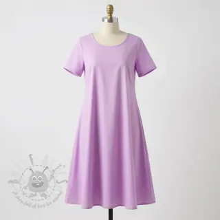 Tkanina z bawełny i wiskozy lilac