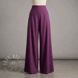 Tkanina z bawełny i wiskozy aubergine