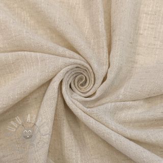Bawełniana tkanina z lnem SLUB WASHED natural