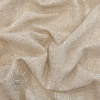 Bawełniana tkanina z lnem SLUB WASHED natural
