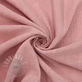 Bawełniana tkanina SLUB WASHED old rose