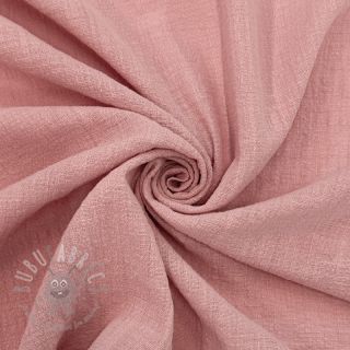 Bawełniana tkanina SLUB WASHED old rose