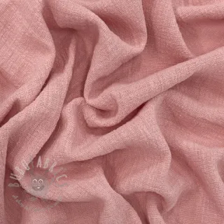 Bawełniana tkanina SLUB WASHED old rose