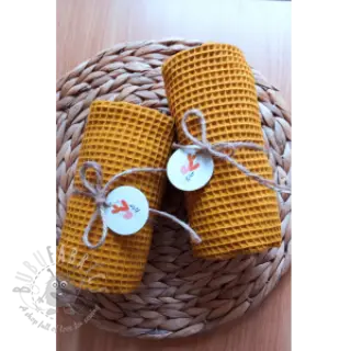Wafel bawełniany ochre