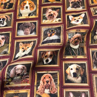 Tkanina dekoracyjna Dogs golden age digital print