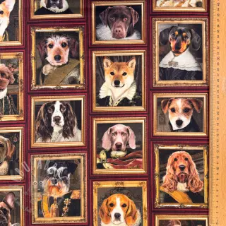 Tkanina dekoracyjna Dogs golden age digital print