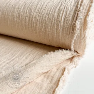 Muślin double gauze SLUB SIMPLY NATURAL