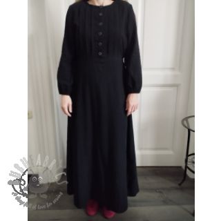 Bawełniana tkanina z lnem black