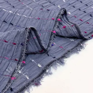 Bawełniana tkanina DOBBY CRINKLE Stripe jeans