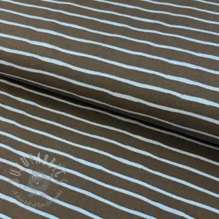 Jersey Stripes dark khaki