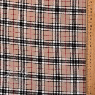 Bawełniana tkanina LIGHT FLANNEL Check design F