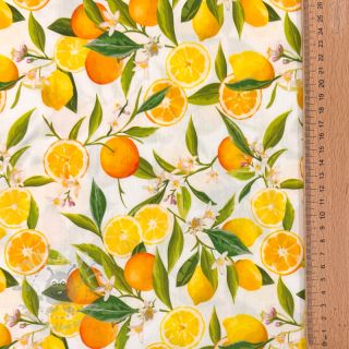 Wiskoza RAYON POPLIN Fruity design D