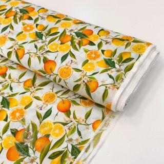 Wiskoza RAYON POPLIN Fruity design D