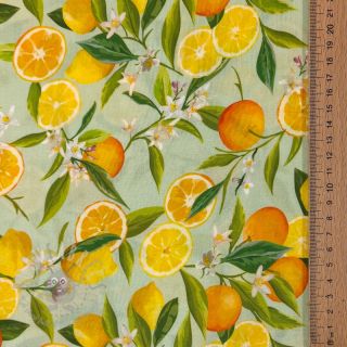 Wiskoza RAYON POPLIN Fruity design E