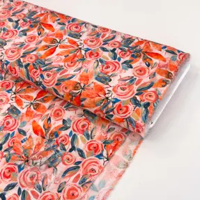 Wiskoza RAYON POPLIN Printed Rosie design B