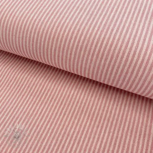 Tkanina dekoracyjna DOBBY Colored stripe blush