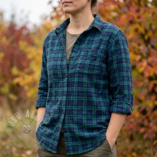 Bawełniana tkanina LIGHT FLANNEL Check design A
