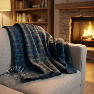 Bawełniana tkanina LIGHT FLANNEL Check design A