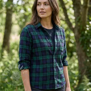 Bawełniana tkanina LIGHT FLANNEL Check design B
