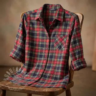 Bawełniana tkanina LIGHT FLANNEL Check design C