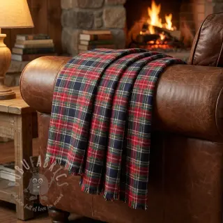Bawełniana tkanina LIGHT FLANNEL Check design C