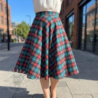 Bawełniana tkanina LIGHT FLANNEL Check design E
