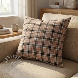 Bawełniana tkanina LIGHT FLANNEL Check design F