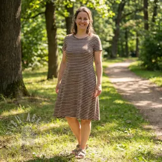 Jersey Stripes dark khaki