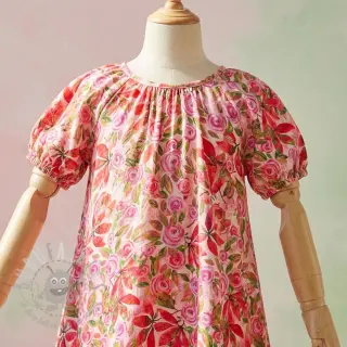 Wiskoza RAYON POPLIN Printed Rosie design A