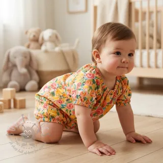 Wiskoza RAYON POPLIN Printed Rosie design C