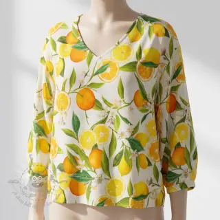 Wiskoza RAYON POPLIN Fruity design D