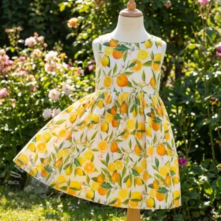 Wiskoza RAYON POPLIN Fruity design D