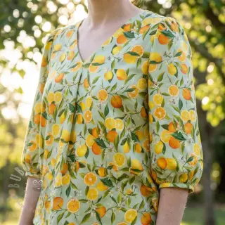 Wiskoza RAYON POPLIN Fruity design E