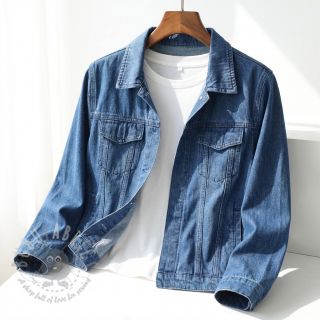 Bawełniana tkanina JEANS Chambre dark jeans